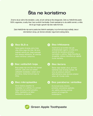 Паста за зъби Зелена ябука